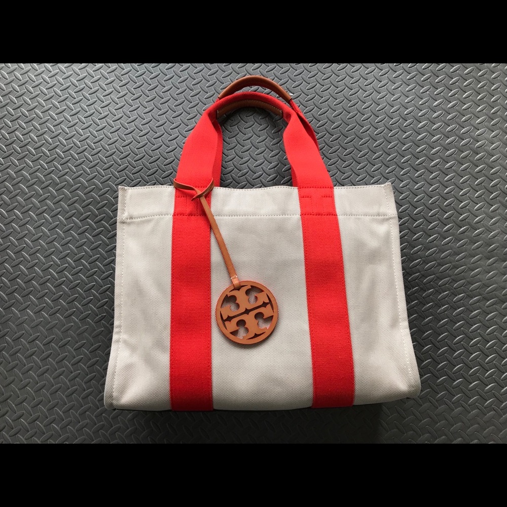 Authentic Tory Burch Miller Canvas Tote
